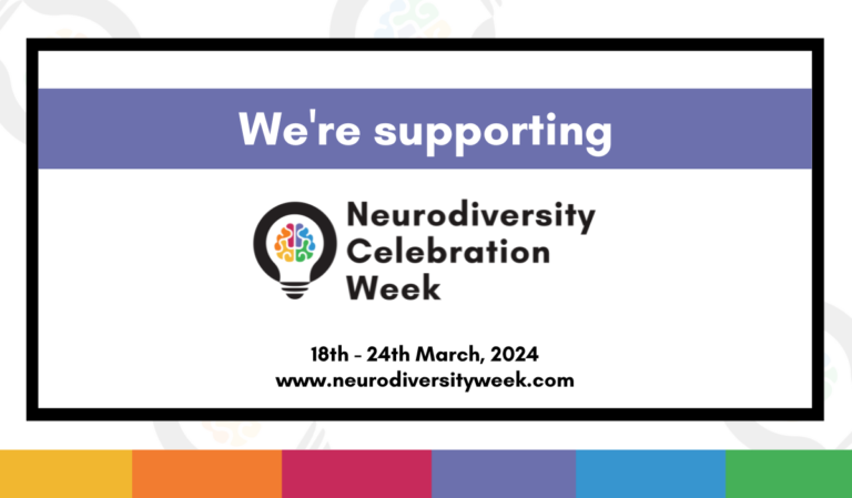 we are supporting neurodiversity celebration week